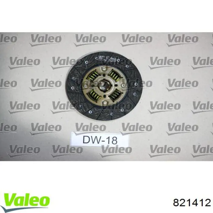 Zestaw sprzęgła (3 części) 821412 VALEO