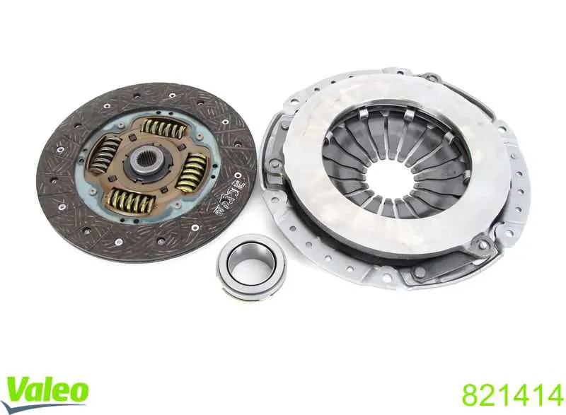 Do koszyka 821414 VALEO Zestaw sprzęgła (3 części)