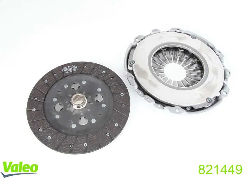 Do koszyka 821449 VALEO Zestaw sprzęgła (3 części)
