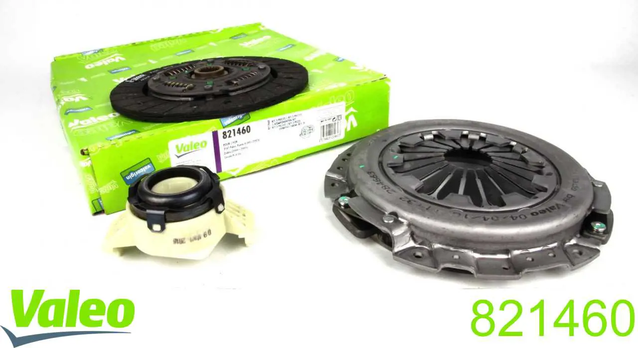 Do koszyka 821460 VALEO Zestaw sprzęgła (3 części)