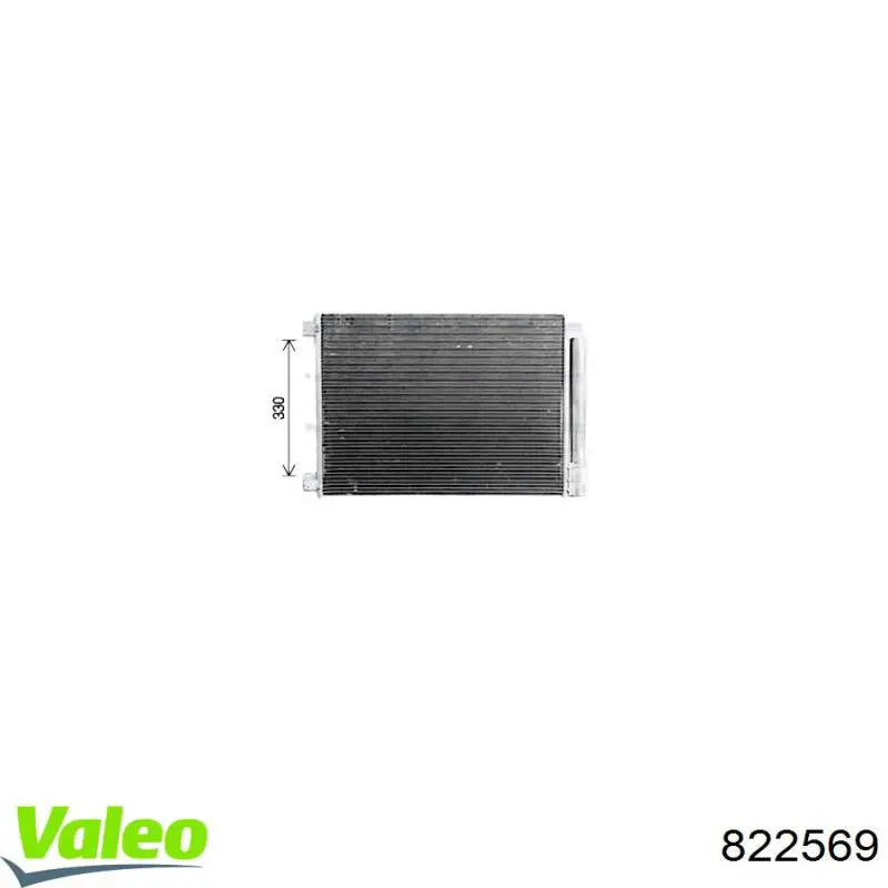 Do koszyka 822569 VALEO Chłodnica klimatyzacji