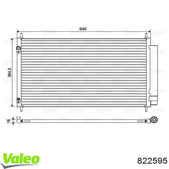 Chłodnica klimatyzacji Delphi CF20441 cena, od 105,90 USD