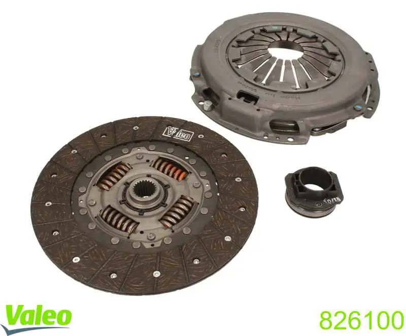 Do koszyka 826100 VALEO Zestaw sprzęgła (3 części)