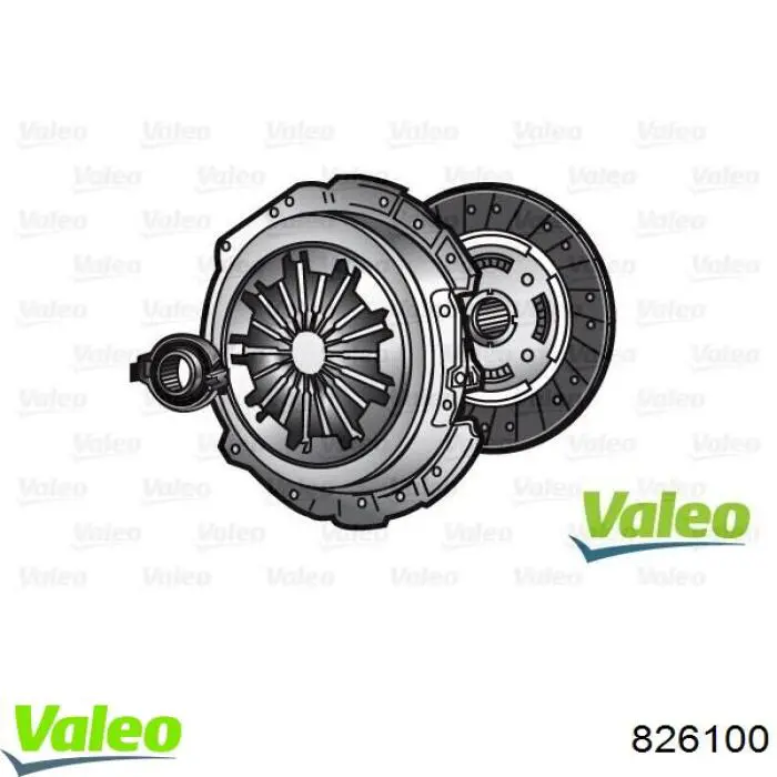 Zestaw sprzęgła (3 części) 826100 VALEO