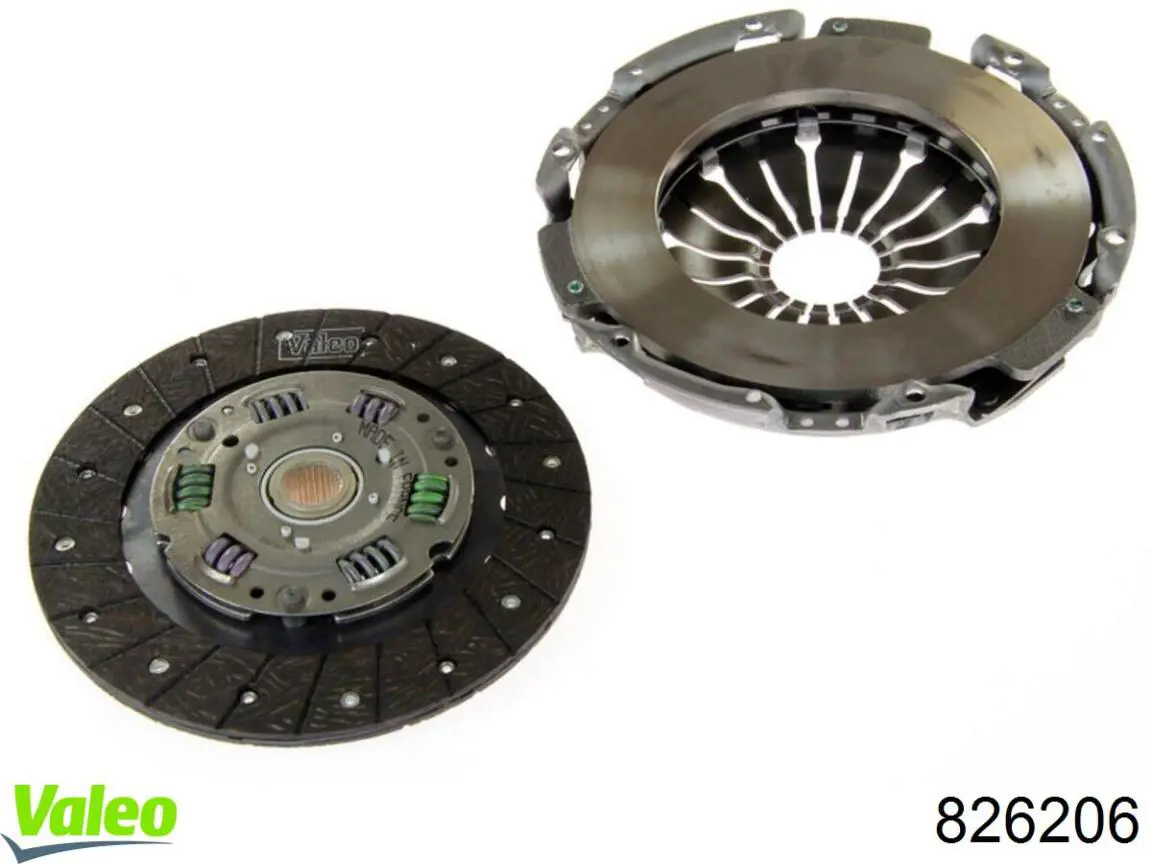 Do koszyka 826206 VALEO Zestaw sprzęgła (3 części)