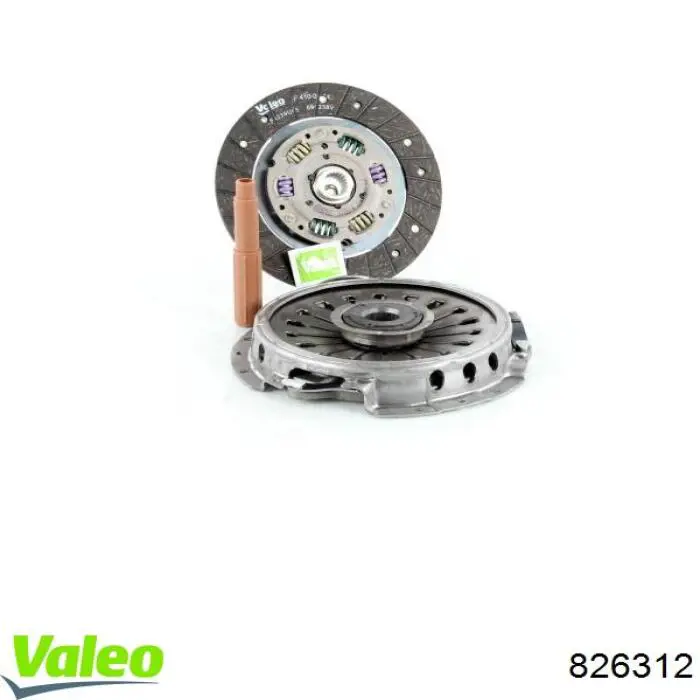 Do koszyka 826312 VALEO Zestaw sprzęgła (3 części)