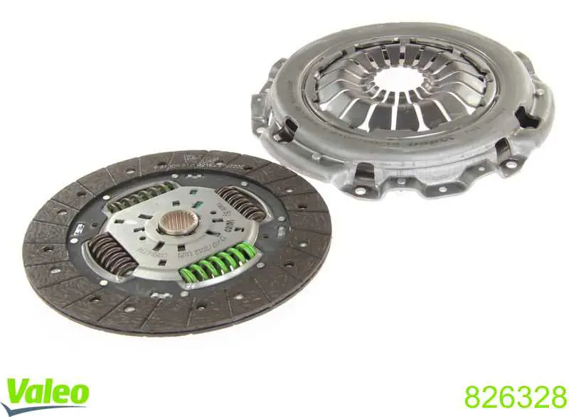 Do koszyka 826328 VALEO Zestaw sprzęgła (3 części)