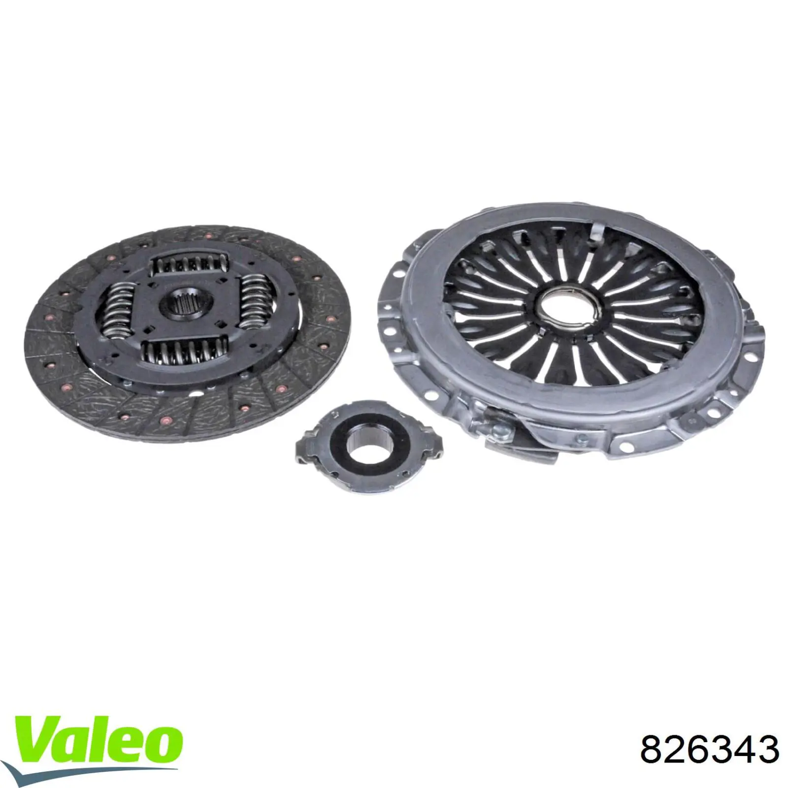 Zestaw sprzęgła (3 części) 826343 VALEO