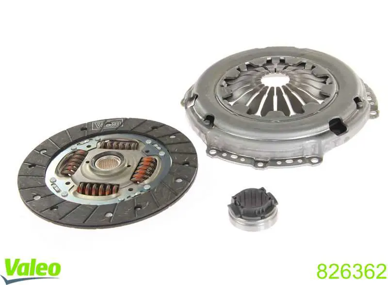 Do koszyka 826362 VALEO Zestaw sprzęgła (3 części)