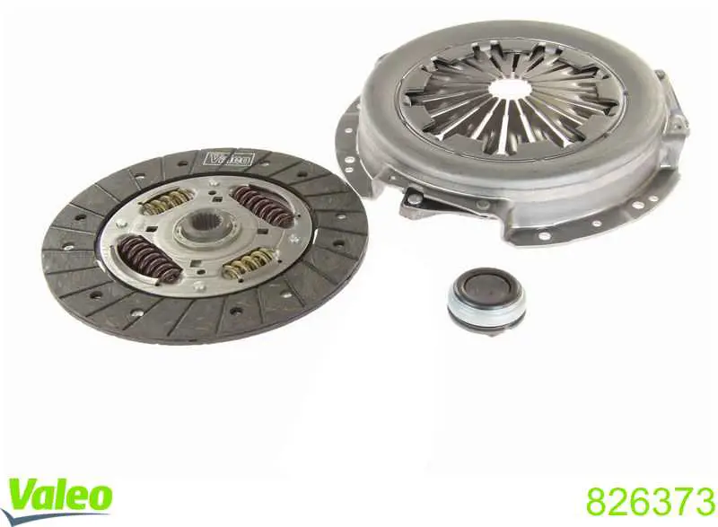 Do koszyka 826373 VALEO Zestaw sprzęgła (3 części)