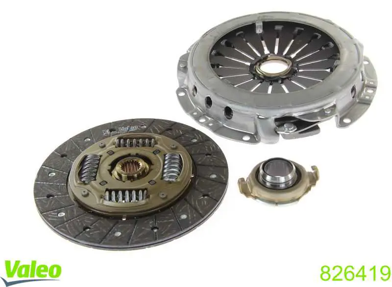 Do koszyka 826419 VALEO Zestaw sprzęgła (3 części)