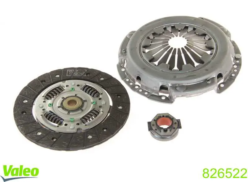 Do koszyka 826522 VALEO Zestaw sprzęgła (3 części)