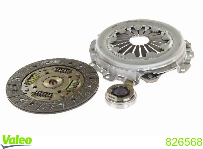 Do koszyka 826568 VALEO Zestaw sprzęgła (3 części)