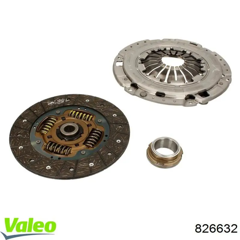 Zestaw sprzęgła (3 części) VALEO 826632 cena, od 224,62 USD