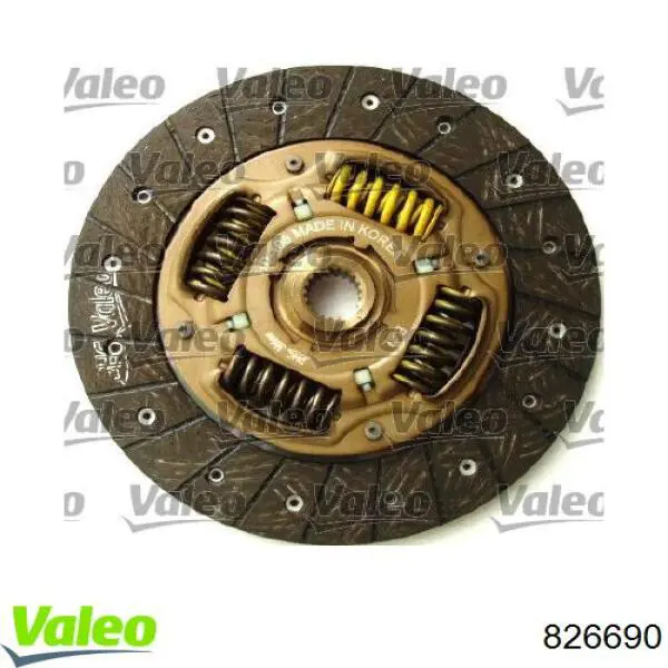 Zestaw sprzęgła (3 części) 826690 VALEO