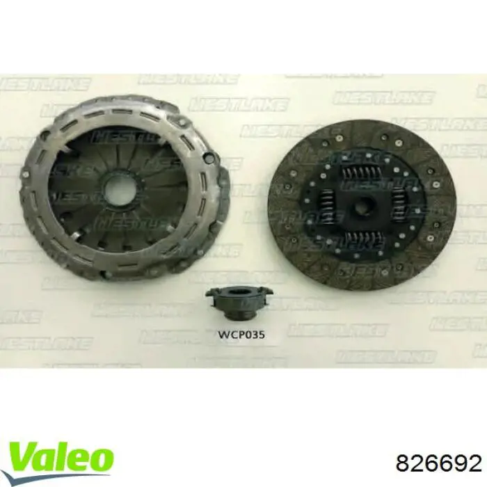 Zestaw sprzęgła (3 części) 826692 VALEO