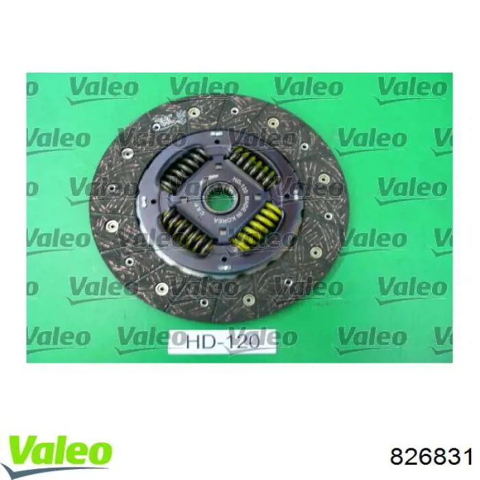 Zestaw sprzęgła (3 części) 826831 VALEO