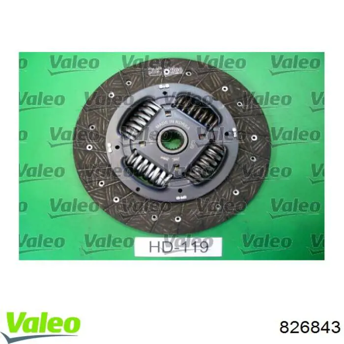 Zestaw sprzęgła (3 części) 826843 VALEO
