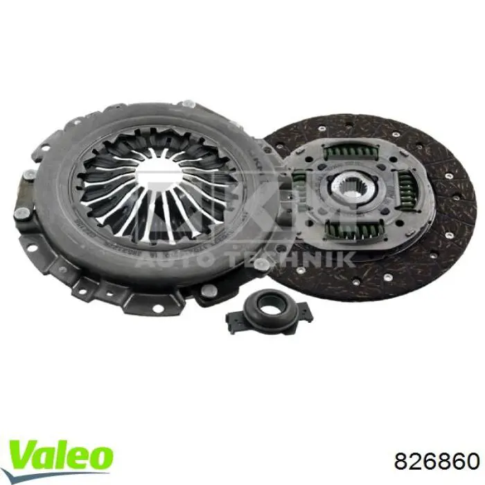 826860 VALEO Zestaw sprzęgła (3 części)