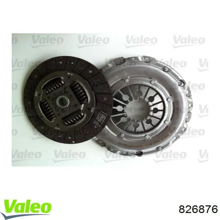 Do koszyka 826876 VALEO Zestaw sprzęgła (3 części)