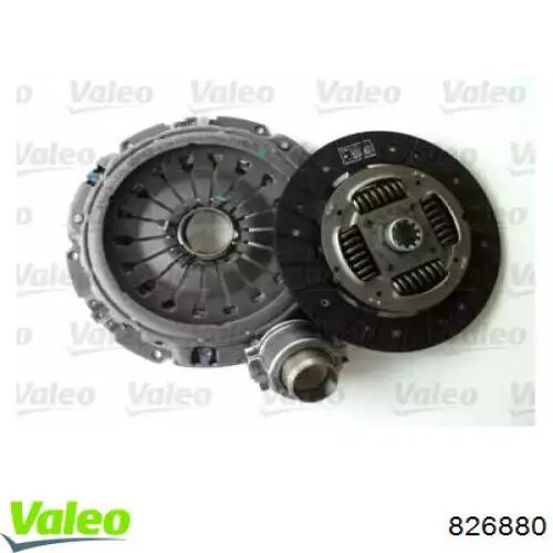 Do koszyka 826880 VALEO Zestaw sprzęgła (3 części)