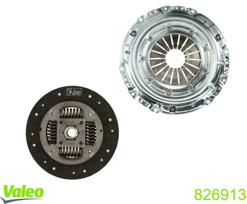 Do koszyka 826913 VALEO Zestaw sprzęgła (3 części)