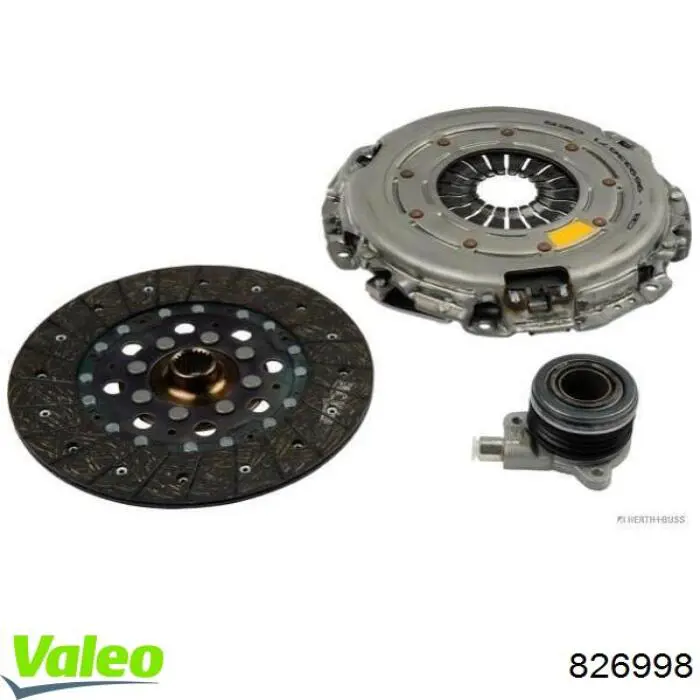 Zestaw sprzęgła (3 części) VALEO 826998 cena, od 186,69 USD