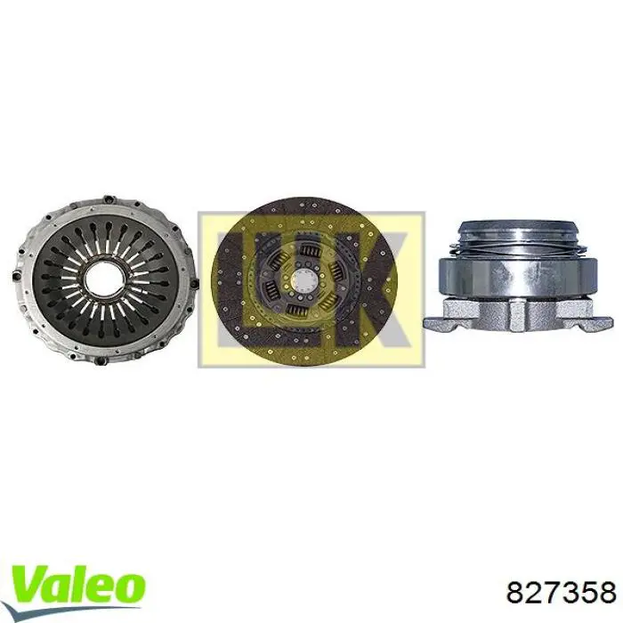 Zestaw sprzęgła (3 części) VALEO 827358 cena, od 810,05 USD