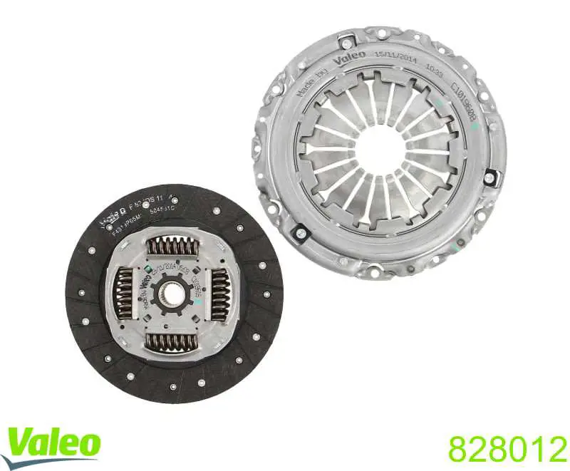 828012 VALEO Zestaw sprzęgła (3 części)