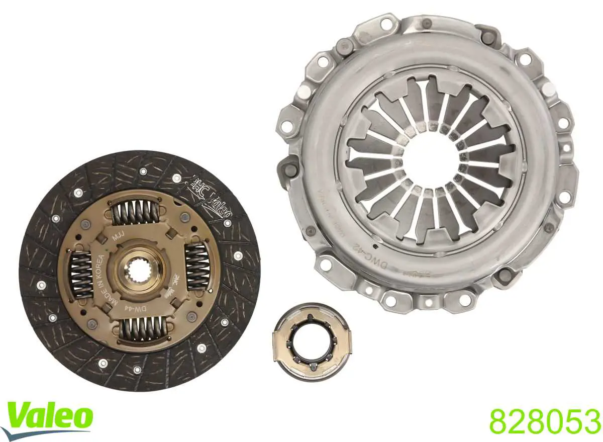 828053 VALEO Zestaw sprzęgła (3 części)