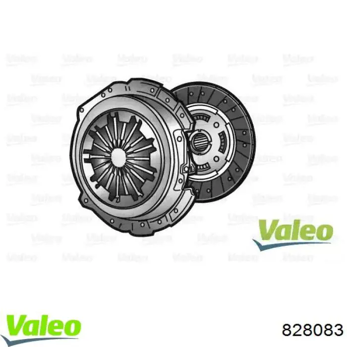 828083 VALEO Zestaw sprzęgła (3 części)