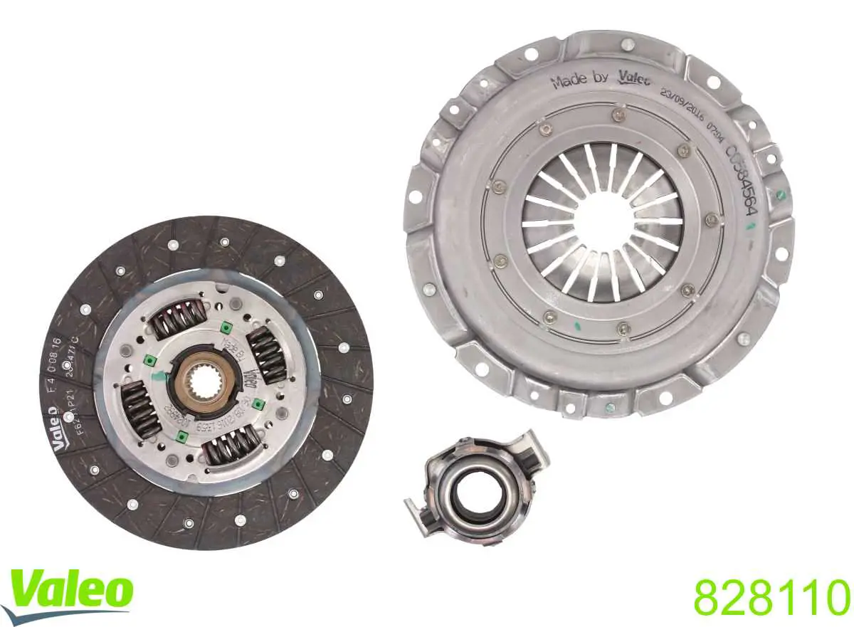 Zestaw sprzęgła (3 części) VALEO 828110 cena, od 125,02 USD