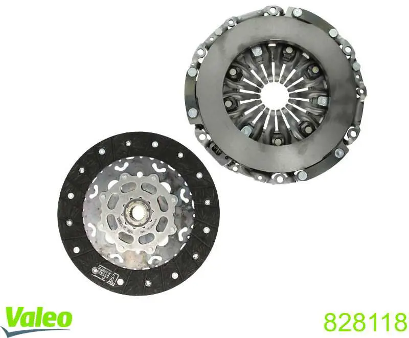 Do koszyka 828118 VALEO Zestaw sprzęgła (3 części)