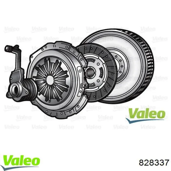 828337 VALEO Zestaw sprzęgła (3 części)