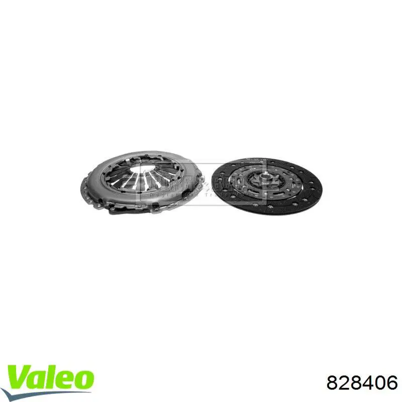 Do koszyka 828406 VALEO Zestaw sprzęgła (3 części)