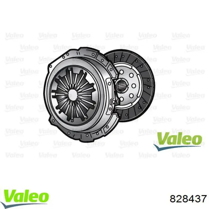 828437 VALEO Zestaw sprzęgła (3 części)