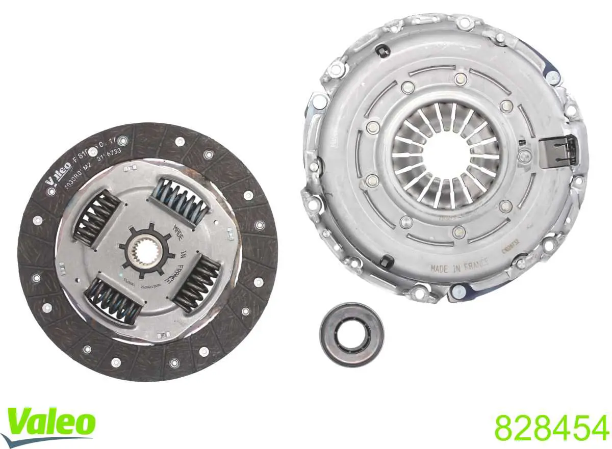 828454 VALEO Zestaw sprzęgła (3 części)