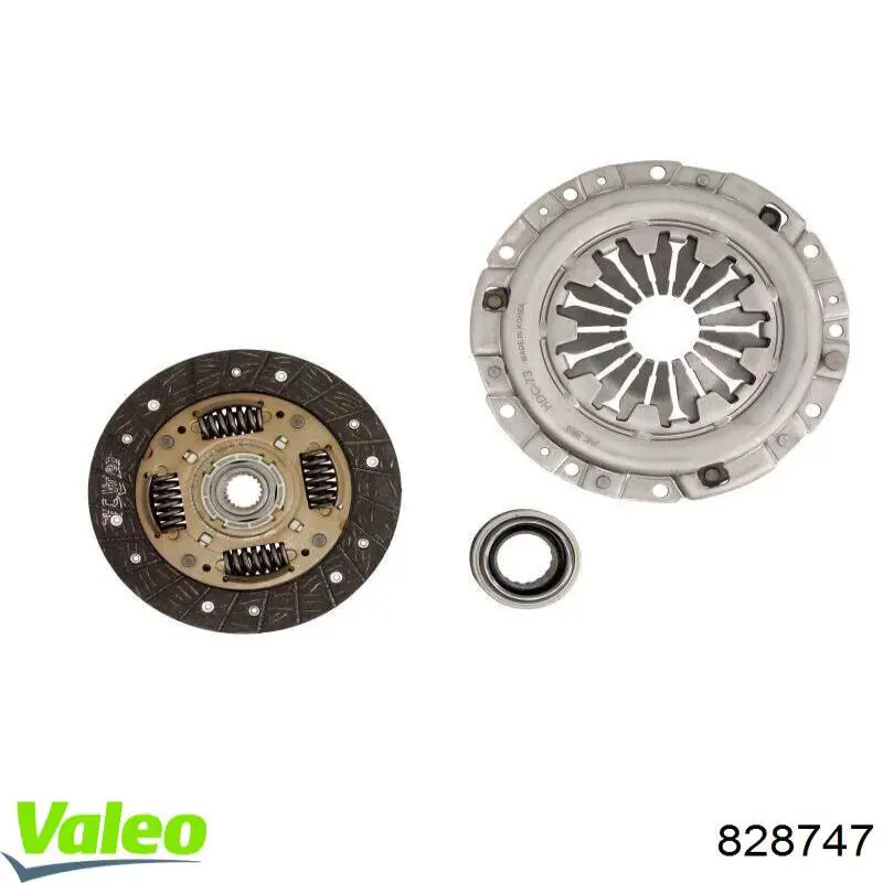 828747 VALEO Zestaw sprzęgła (3 części)