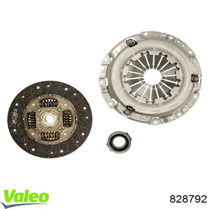 828792 VALEO Zestaw sprzęgła (3 części)