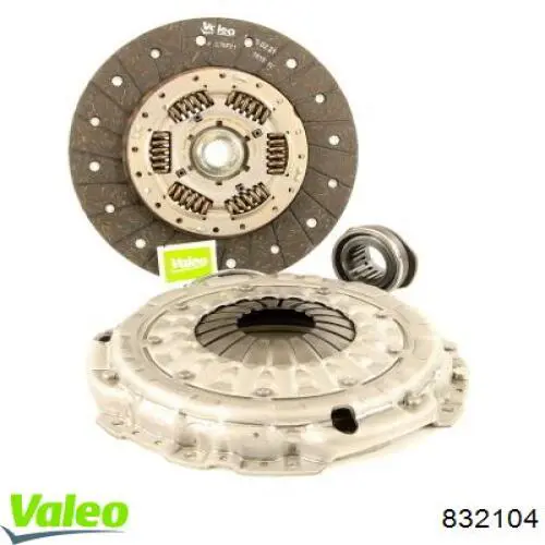 Do koszyka 832104 VALEO Zestaw sprzęgła (3 części)