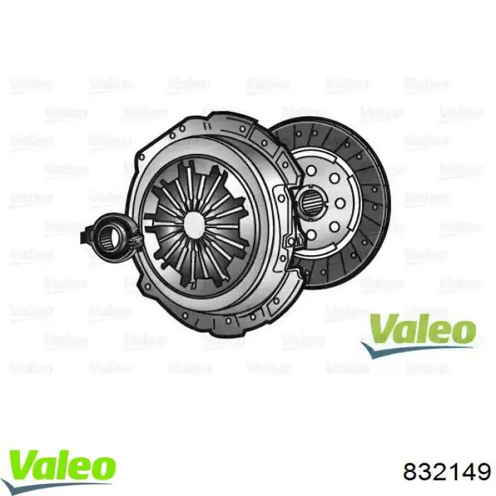832149 VALEO Zestaw sprzęgła (3 części)