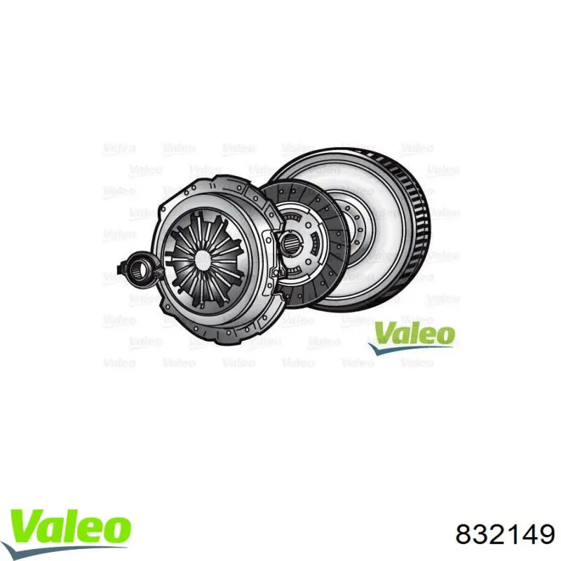 Zestaw sprzęgła (3 części) VALEO 832149 cena, od 198,39 USD