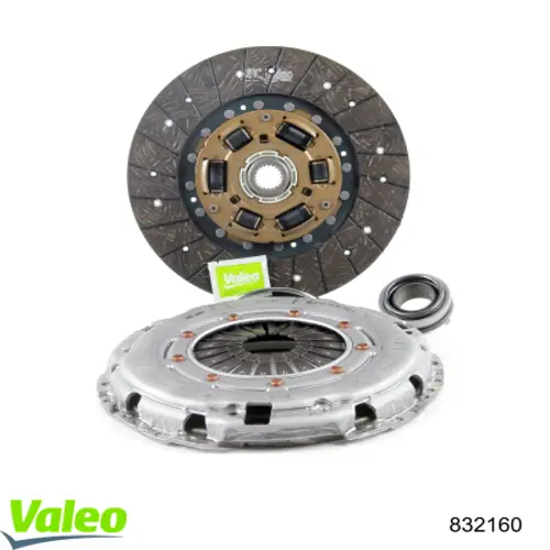 Do koszyka 832160 VALEO Zestaw sprzęgła (3 części)