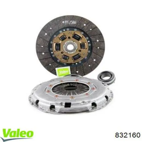 Zestaw sprzęgła (3 części) 832160 VALEO