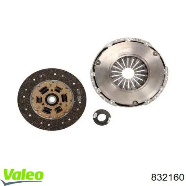 Zestaw sprzęgła (3 części) VALEO 832160