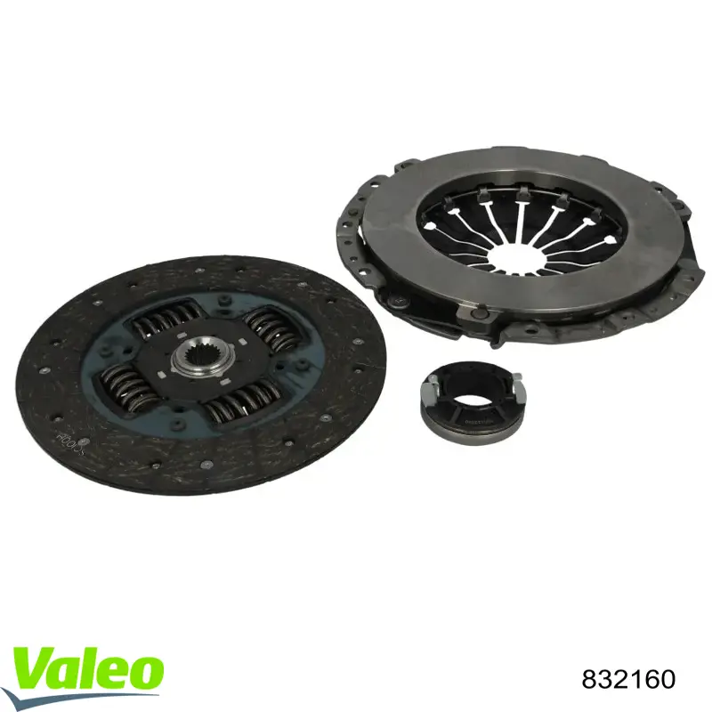 Zestaw sprzęgła (3 części) 832160 VALEO