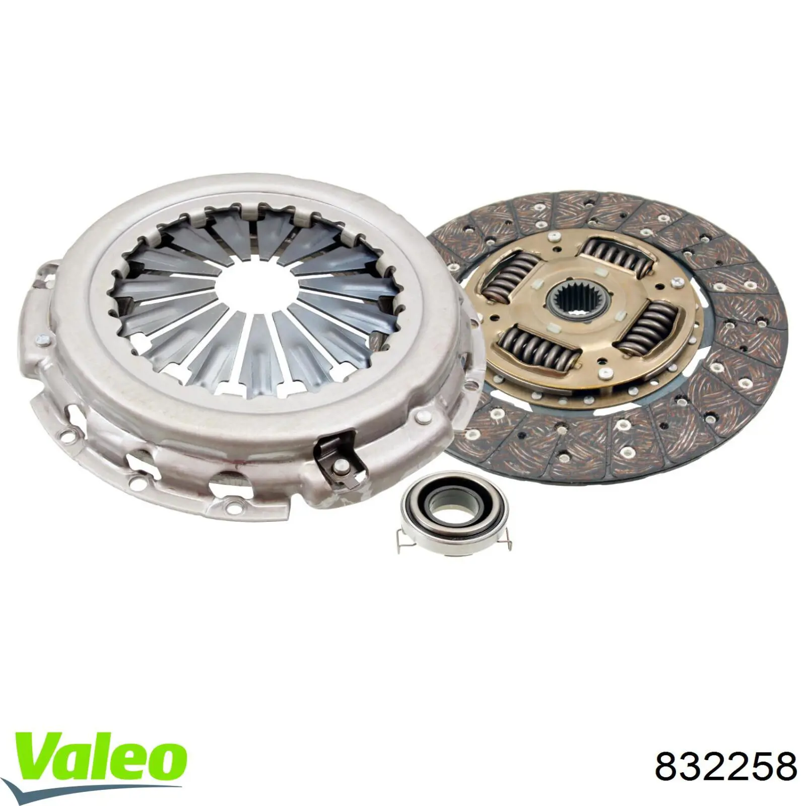832258 VALEO Zestaw sprzęgła (3 części)