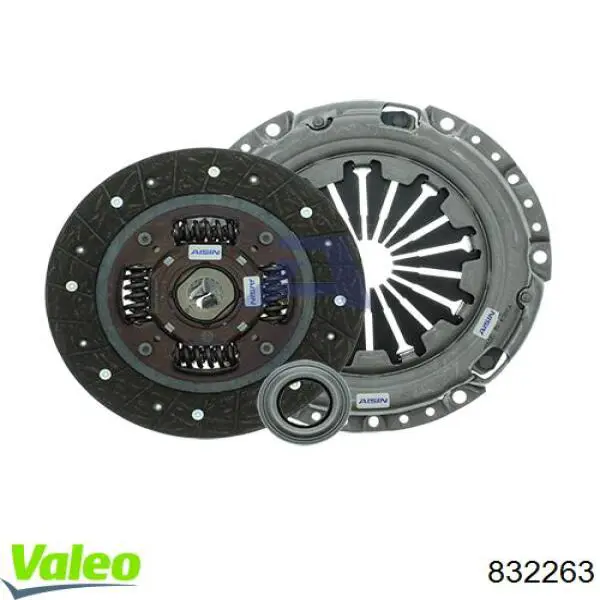 Do koszyka 832263 VALEO Zestaw sprzęgła (3 części)