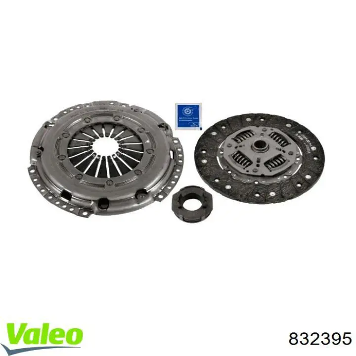 Do koszyka 832395 VALEO Zestaw sprzęgła (3 części)