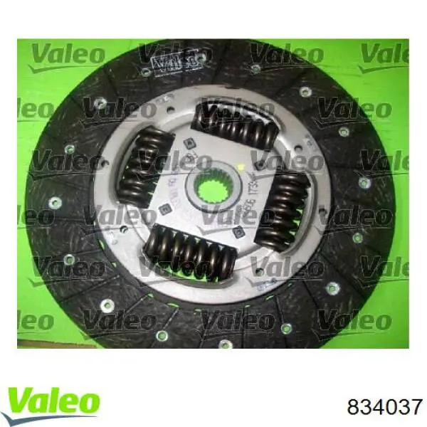Do koszyka 834037 VALEO Zestaw sprzęgła (3 części)